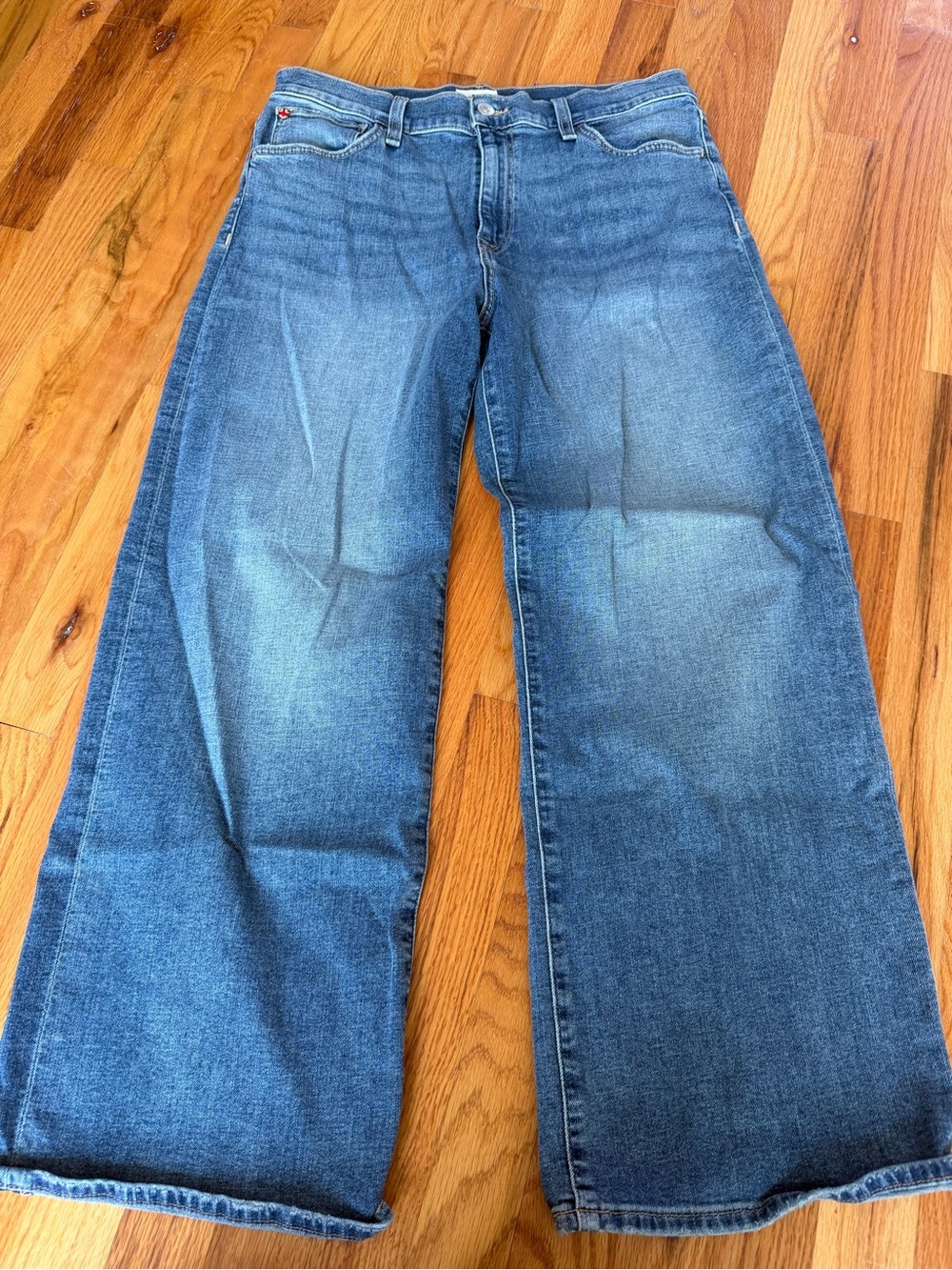 Hudson Jeans Wide Leg Jeans in Indigo Blue